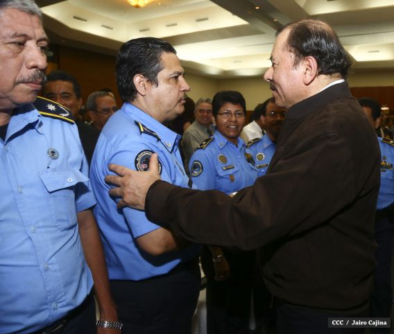 Presidente Daniel y Compañera Rosario encabezan acto 35 Aniversario MIGOB