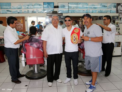 Recorrido del Campeón Randy Caballero por Managua y encuentro con Campeones