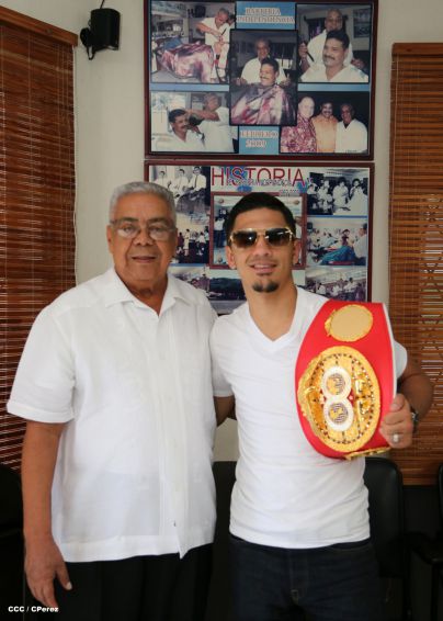 Recorrido del Campeón Randy Caballero por Managua y encuentro con Campeones