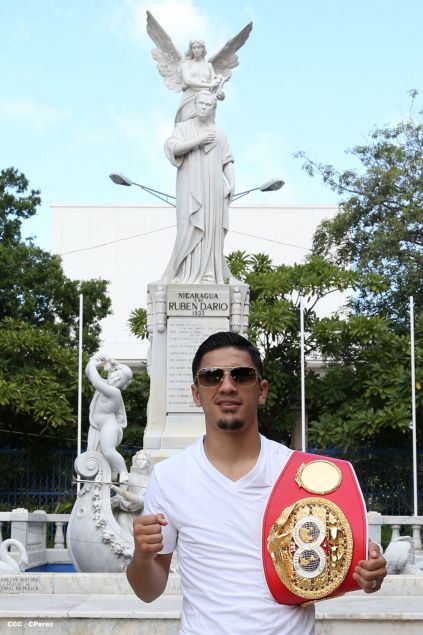 Recorrido del Campeón Randy Caballero por Managua y encuentro con Campeones