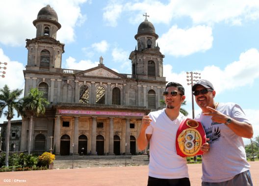 Recorrido del Campeón Randy Caballero por Managua y encuentro con Campeones