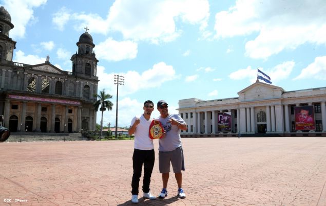 Recorrido del Campeón Randy Caballero por Managua y encuentro con Campeones