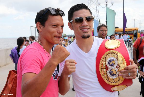 Recorrido del Campeón Randy Caballero por Managua y encuentro con Campeones
