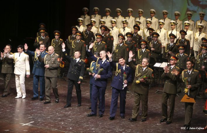 Coro y Danza del Ejército de la Federación Rusa se presenta en el Teatro Nacional Rubén Darío