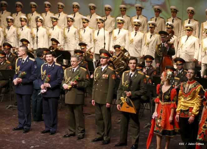 Coro y Danza del Ejército de la Federación Rusa se presenta en el Teatro Nacional Rubén Darío