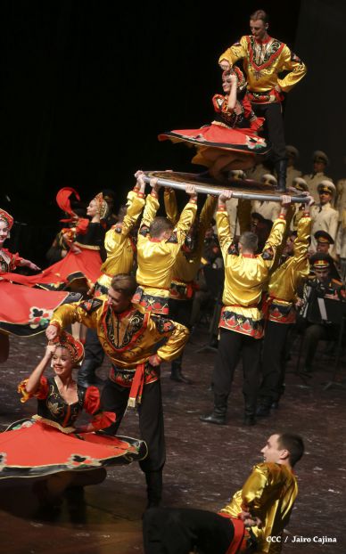 Coro y Danza del Ejército de la Federación Rusa se presenta en el Teatro Nacional Rubén Darío