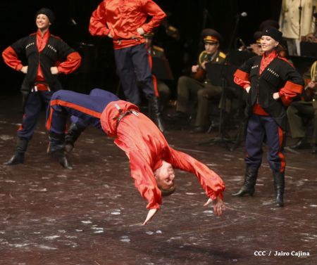Coro y Danza del Ejército de la Federación Rusa se presenta en el Teatro Nacional Rubén Darío
