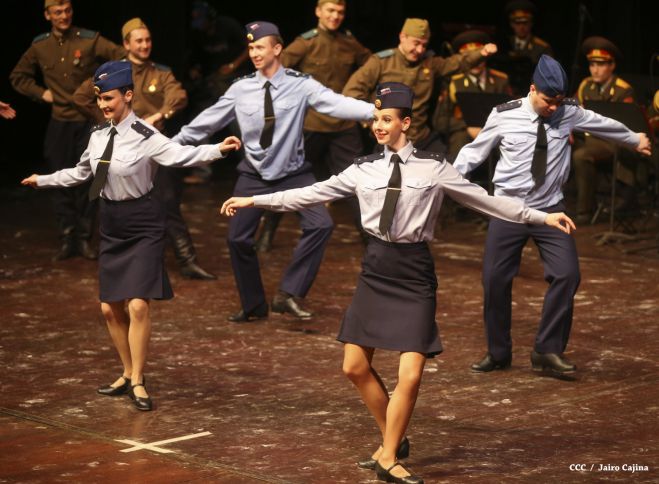 Coro y Danza del Ejército de la Federación Rusa se presenta en el Teatro Nacional Rubén Darío