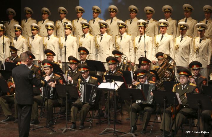 Coro y Danza del Ejército de la Federación Rusa se presenta en el Teatro Nacional Rubén Darío