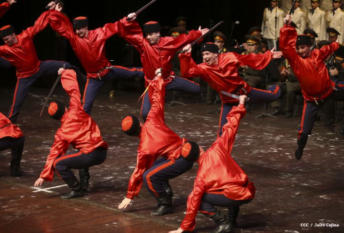 Coro y Danza del Ejército de la Federación Rusa se presenta en el Teatro Nacional Rubén Darío