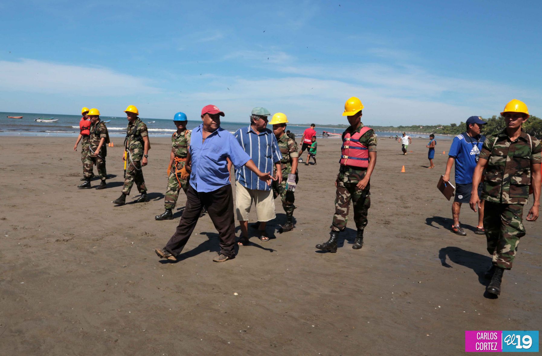 Simulacros de terremotos en Ticuantepe y San Rafael del Sur