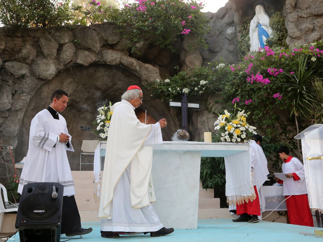 Cardenal Brenes ofrece eucaristía en Santuario Mariano Nuestra Señora de Lourdes