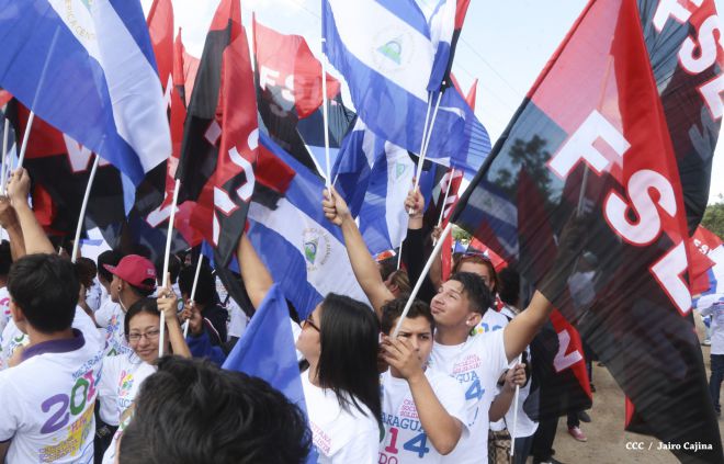 Ceremonia de inauguración de obras iniciales del Gran Canal Interoceánico