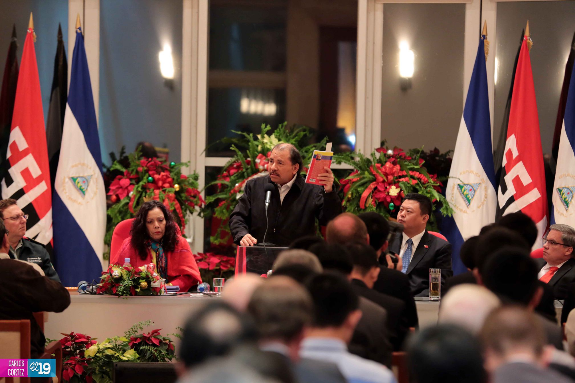 Daniel y Rosario celebran junto a Wang Jing inicio de Obras del Gran Canal por Nicaragua