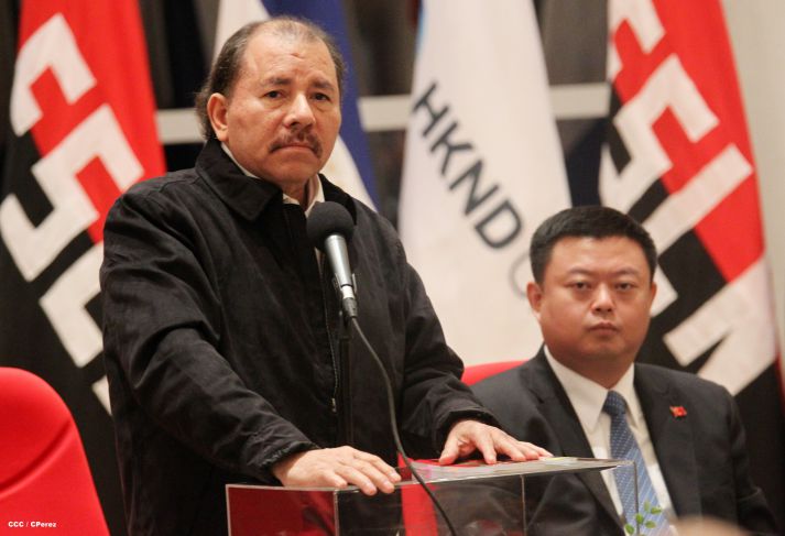 Daniel y Rosario celebran junto a Wang Jing inicio de Obras del Gran Canal por Nicaragua