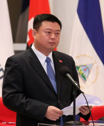 Daniel y Rosario celebran junto a Wang Jing inicio de Obras del Gran Canal por Nicaragua