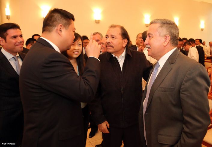 Daniel y Rosario celebran junto a Wang Jing inicio de Obras del Gran Canal por Nicaragua
