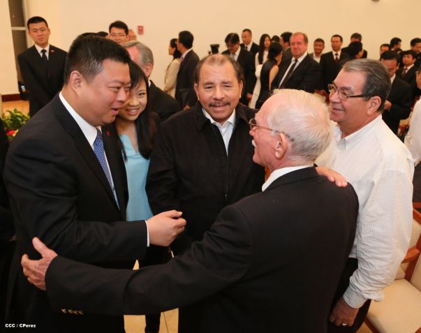 Daniel y Rosario celebran junto a Wang Jing inicio de Obras del Gran Canal por Nicaragua
