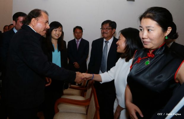 Daniel y Rosario celebran junto a Wang Jing inicio de Obras del Gran Canal por Nicaragua