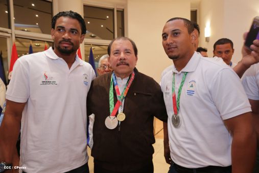 Presidente Daniel sostiene encuentro con medallistas de Juegos Centroamericanos y del Caribe