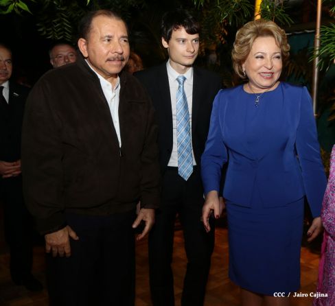 Presidente Daniel y Compañera Rosario se reúnen con Presidenta del Consejo de la Federación Rusa