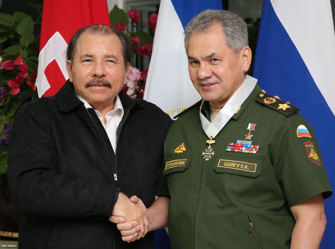 Presidente Daniel se reúne con Ministro de Defensa de Rusia  