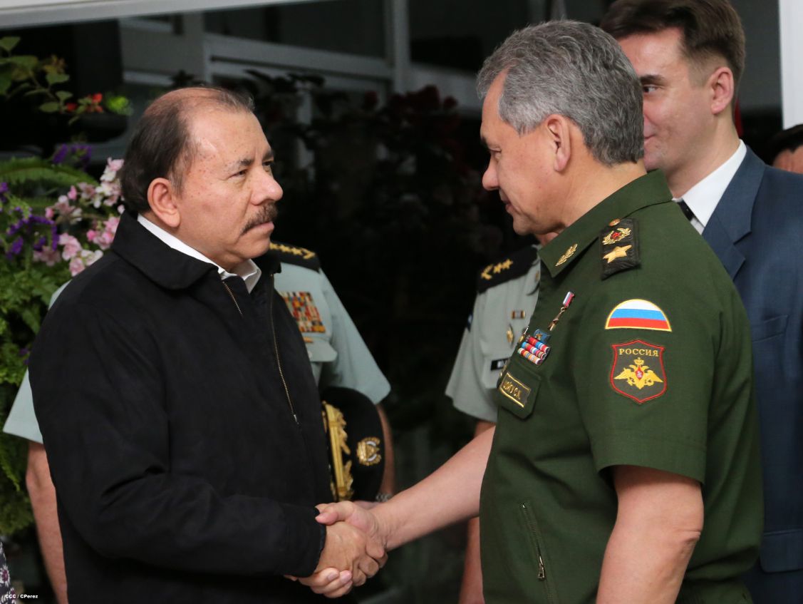 Presidente Daniel se reúne con Ministro de Defensa de Rusia  