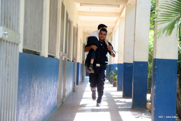 Simulacros de preparación ante desastres en Managua