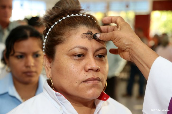 Nicaragua celebra tradicional Miércoles de Ceniza