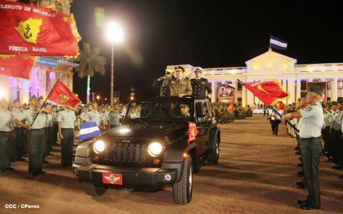 Daniel y Rosario conmemoran 81 Aniversario del Tránsito a la Inmortalidad de Sandino