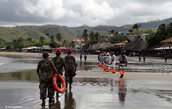 Simulacro de tsunami en Nicaragua