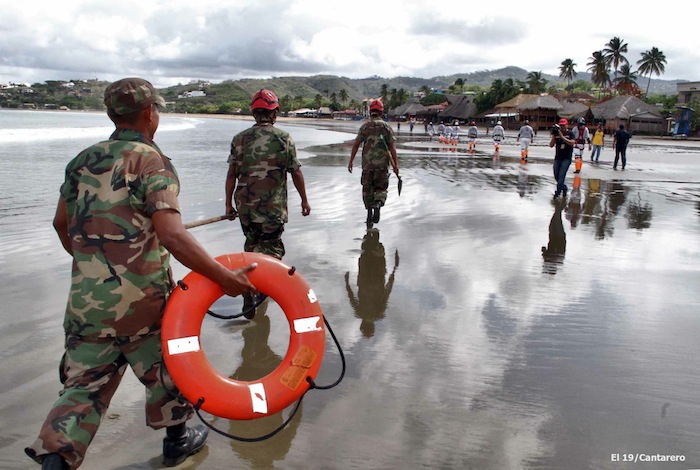 Simulacro de tsunami en Nicaragua