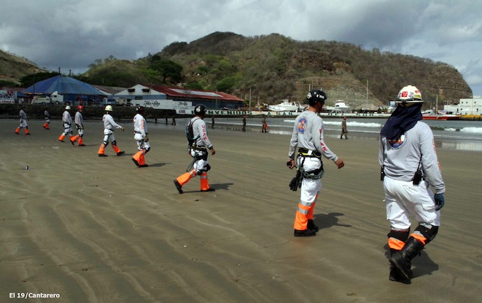 Simulacro de tsunami en Nicaragua