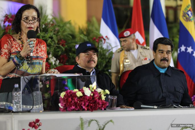 Nicaragua ratifica su respaldo a Venezuela y su presidente Nicolás Maduro