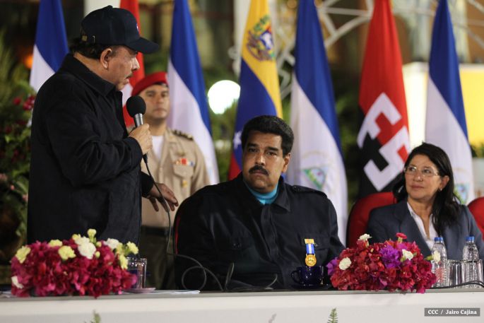 Nicaragua ratifica su respaldo a Venezuela y su presidente Nicolás Maduro