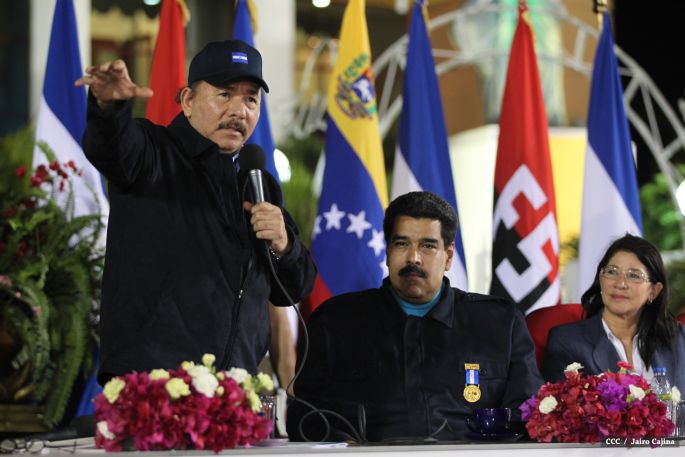Nicaragua ratifica su respaldo a Venezuela y su presidente Nicolás Maduro