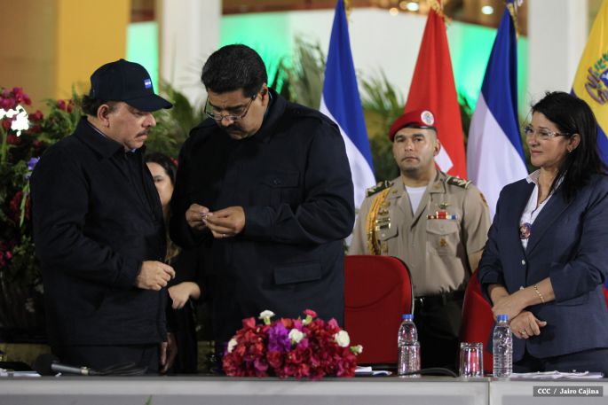 Nicaragua ratifica su respaldo a Venezuela y su presidente Nicolás Maduro