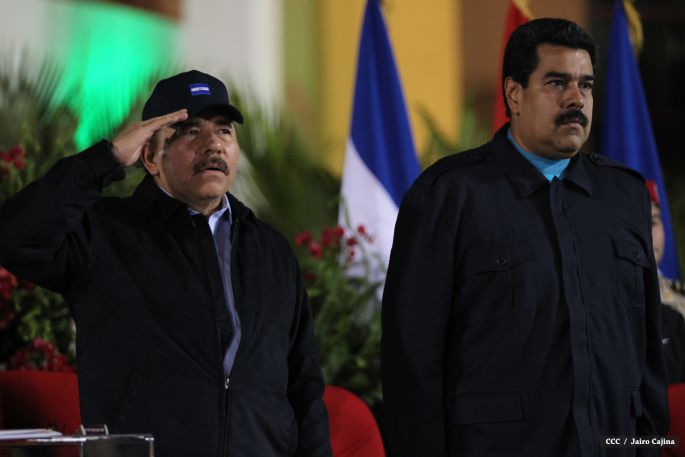 Nicaragua ratifica su respaldo a Venezuela y su presidente Nicolás Maduro