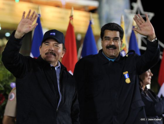 Nicaragua ratifica su respaldo a Venezuela y su presidente Nicolás Maduro