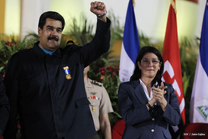 Nicaragua ratifica su respaldo a Venezuela y su presidente Nicolás Maduro