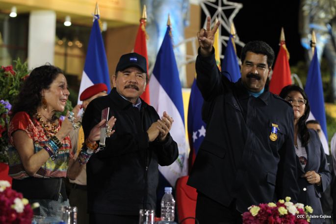 Nicaragua ratifica su respaldo a Venezuela y su presidente Nicolás Maduro