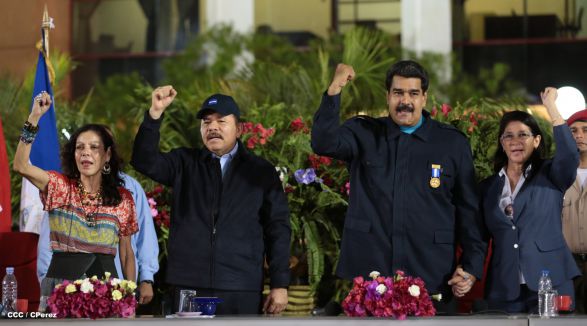Nicaragua ratifica su respaldo a Venezuela y su presidente Nicolás Maduro
