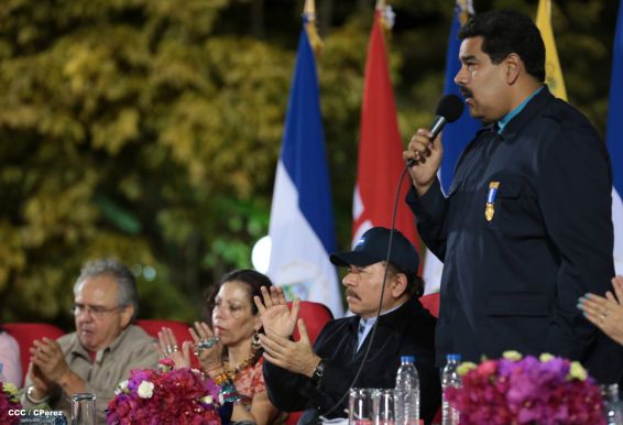 Nicaragua ratifica su respaldo a Venezuela y su presidente Nicolás Maduro