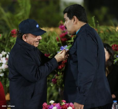 Nicaragua ratifica su respaldo a Venezuela y su presidente Nicolás Maduro