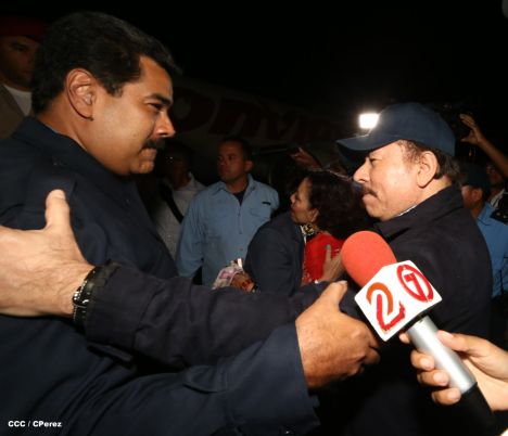 Nicaragua ratifica su respaldo a Venezuela y su presidente Nicolás Maduro