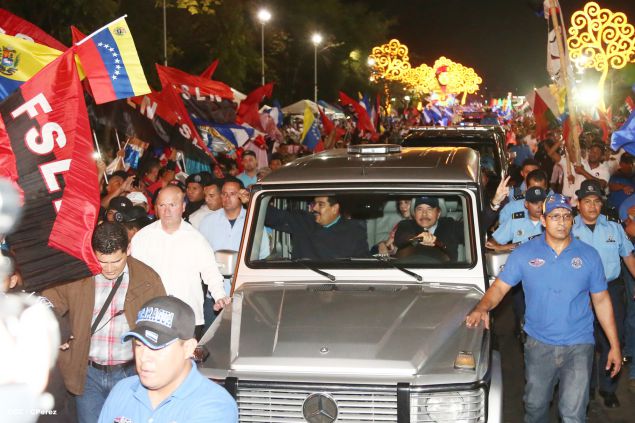 Nicaragua ratifica su respaldo a Venezuela y su presidente Nicolás Maduro