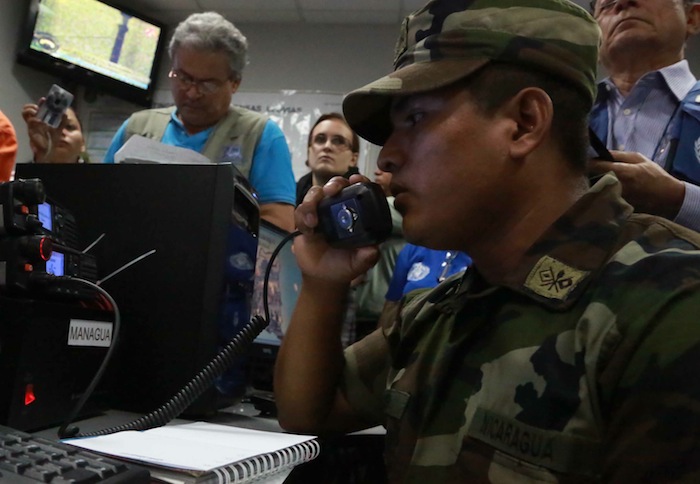 Simulacro de tsunami en Nicaragua