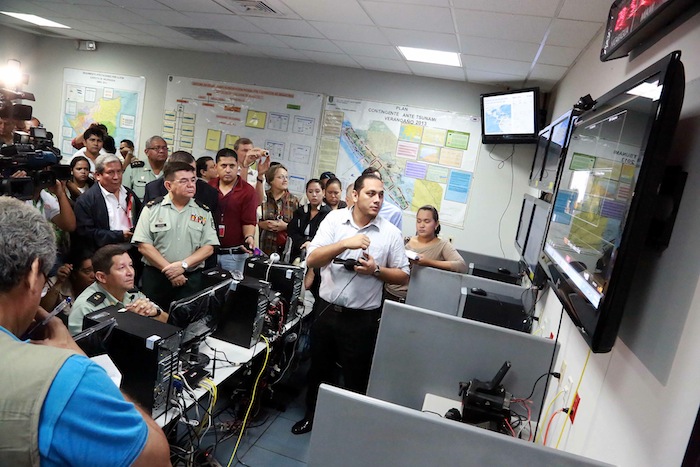 Simulacro de tsunami en Nicaragua