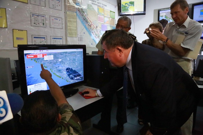 Simulacro de tsunami en Nicaragua