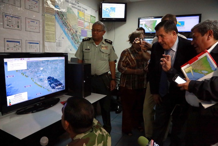 Simulacro de tsunami en Nicaragua